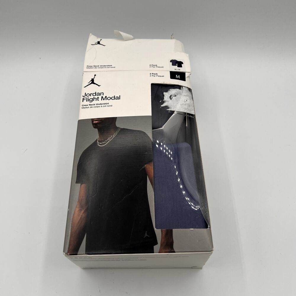 JORDAN Flight Modal Crew Neck Undershirts-2 Pack- Mens Medium